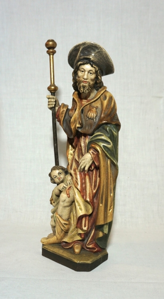 Holzfigur, Hl. Rochus, Höhe: 32 cm